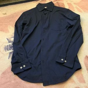 Brooks Brothers mens small red fleece jersey button down